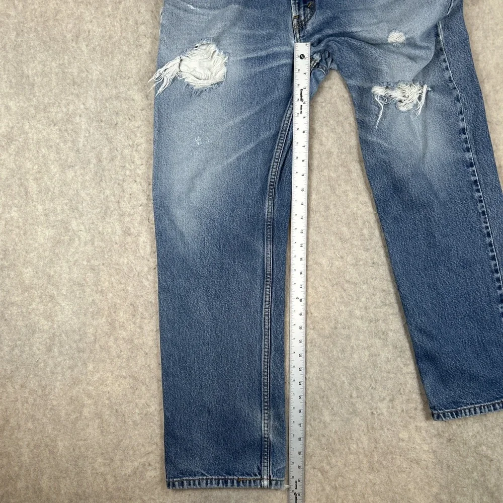 Levis‎ 505 Jeans Mens 36x32 Blue Regular Fit Straight Leg Medium Wash Denim